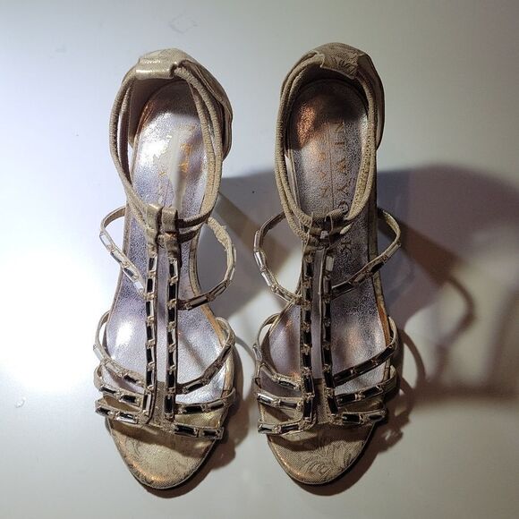 BRAND NEW NEW YORK  TRANSIT HIGH HEEL PEEP TOE ANKLE STRAP SANDAL - Picture 2 of 15